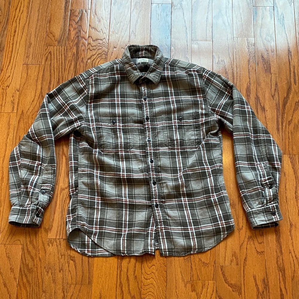 J. Crew Men's Gray flannel
